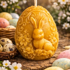 Свещ яйце със заек